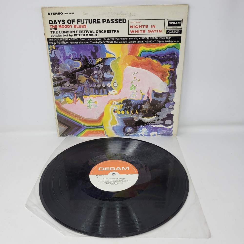 The Moody Blues Days of Future Passed Vinyl Record LP‎ Deram DES 18012 Stereo